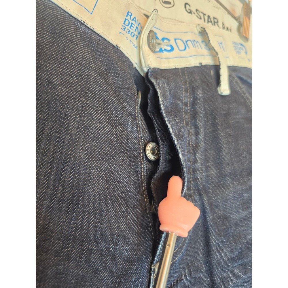 G-STAR RAW Elwood Tapered Band Jeans Men 32 3D Knee Tech Denim Graphic Waistband - Picture 5 of 11